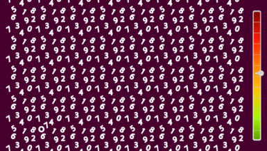 Thinking test: Find the feature on this picture full of numbers in 10 seconds!