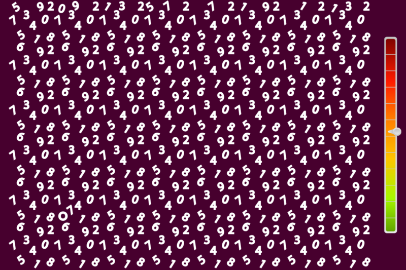 Thinking test: Find the feature on this picture full of numbers in 10 seconds!