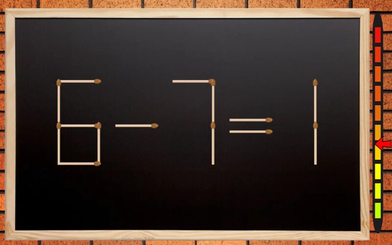 Test your IQ and put a match in the right place to solve the equation!